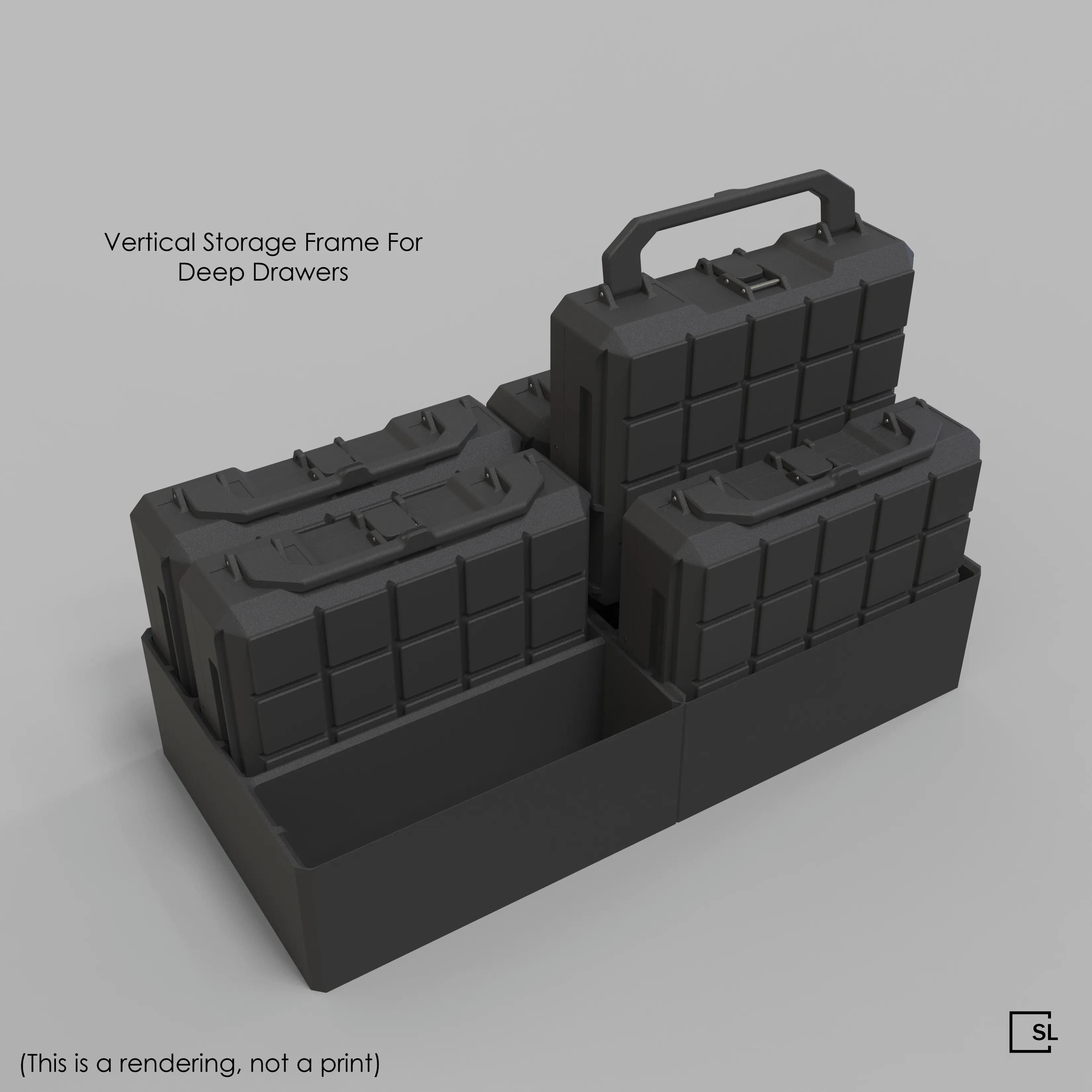 Full extension drawer system showcase